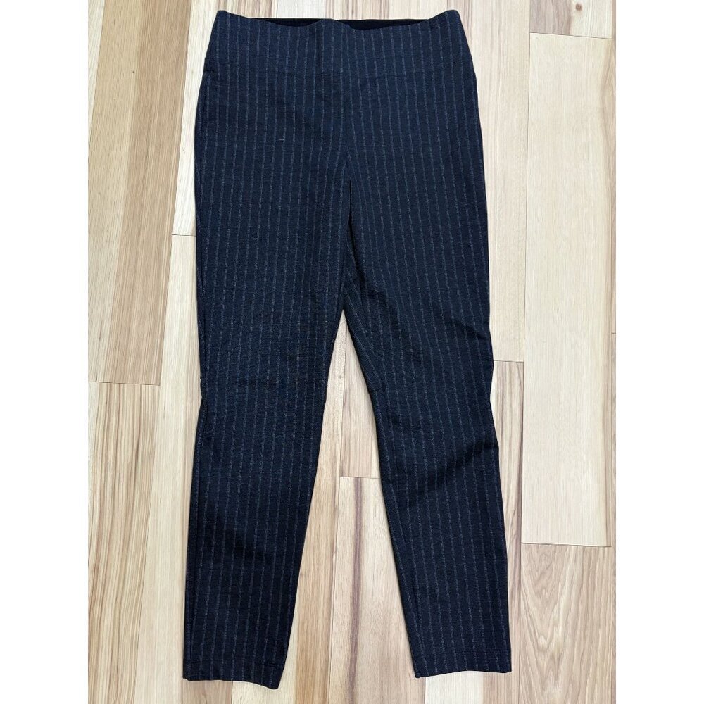 Max Edition Gray Pinstripe Pull-On Pants Size M